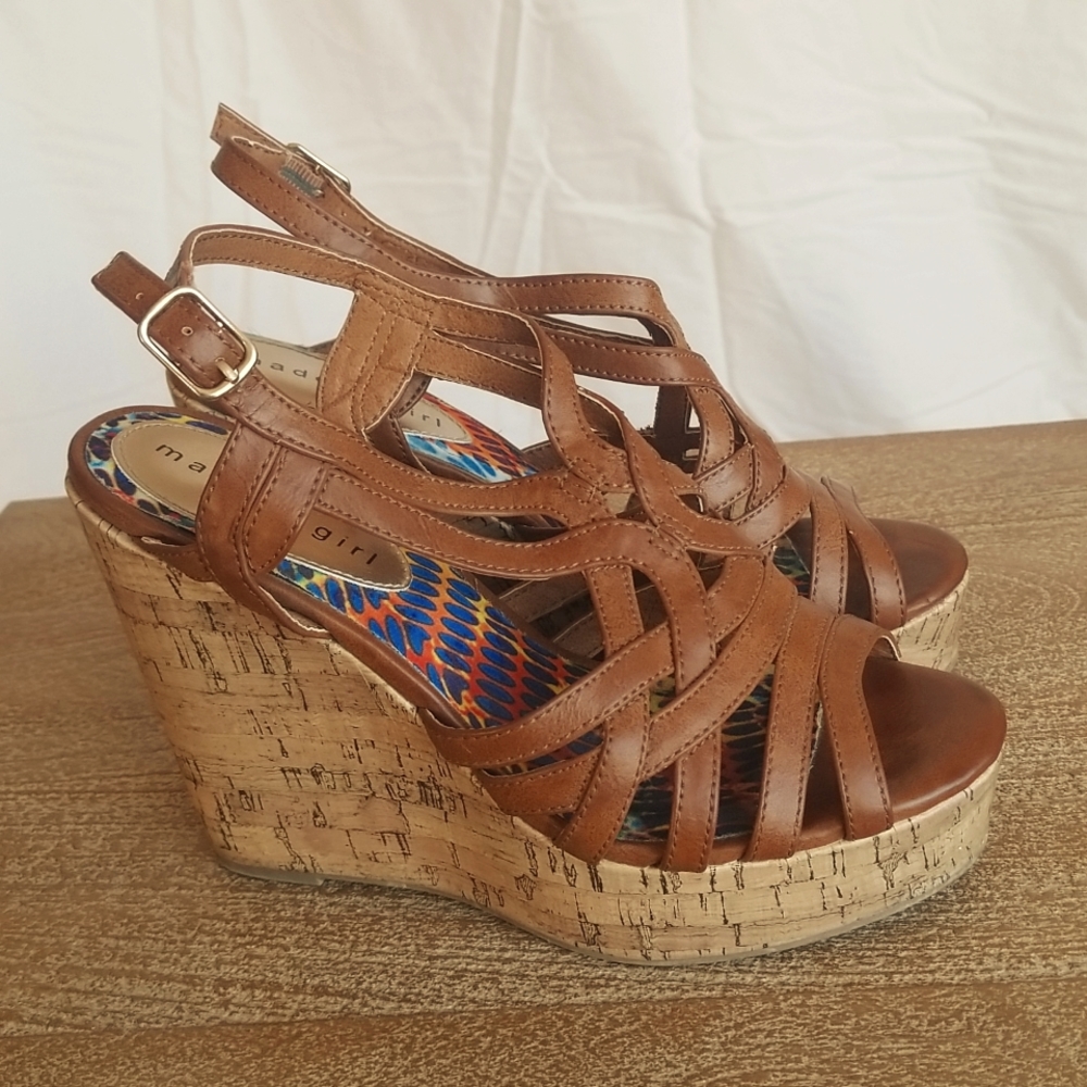 Madden Girl brown platform sandals